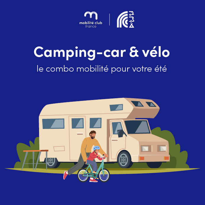 Camping Car et vélo combo mobilité FFCCxMCF