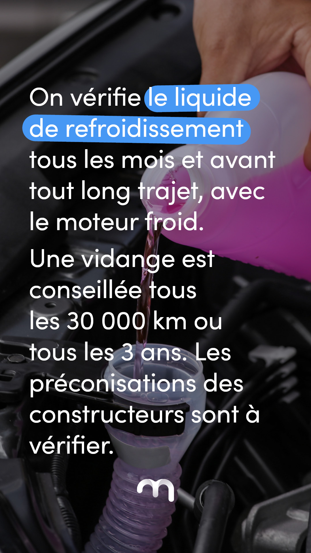 MCF Story Conseil Automobilistes liquide de refroidissement