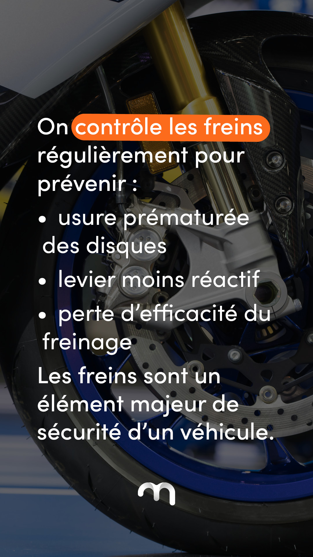 MCF Story Conseil Deux roues freins