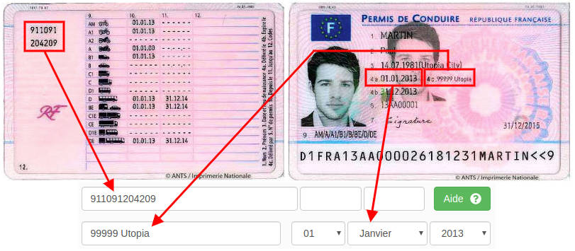 Informations nouveau permis