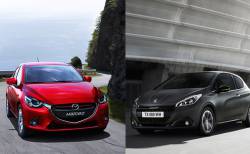PEUGEOT 208 VS MAZDA 2