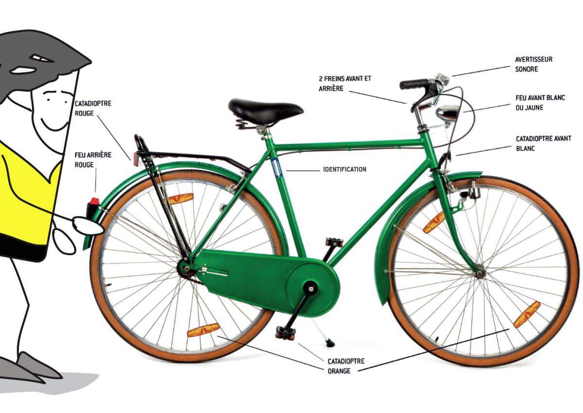 Équipements obligatoires et conseillés à vélo