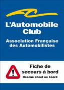 autocollant fiche secours