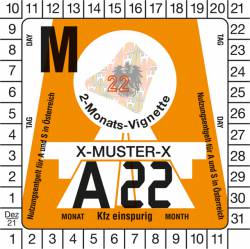 Vignette numérique autrichienne moto 2 mois 2022