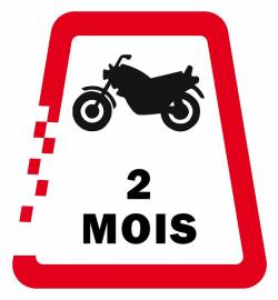 Vignette numérique autrichienne moto 2 mois 2023