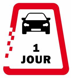 Vignette numérique autrichienne auto 1 jour 2024