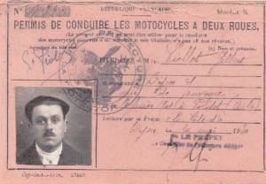 Permis conduire 1930