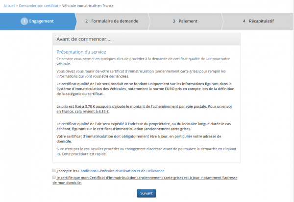 Comment obtenir son certificat qualité de l'air (crit'air) ?