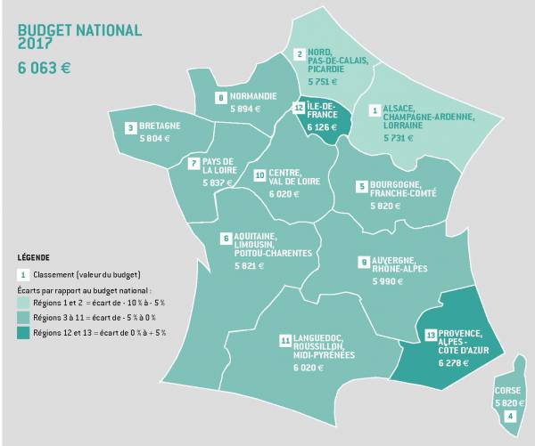 Carte regions